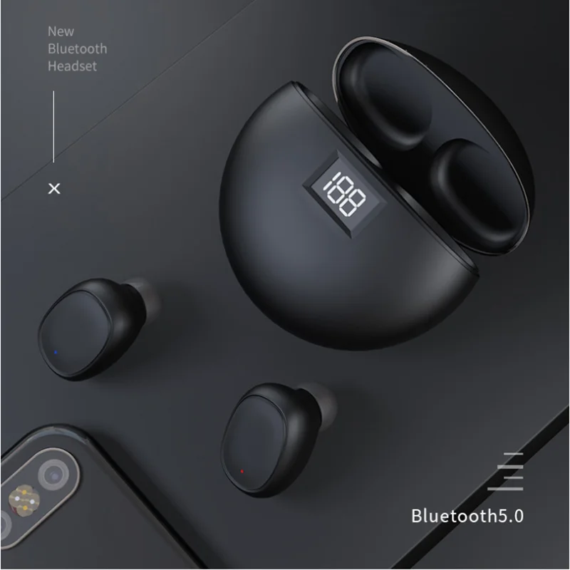 TWS k38 Bluetooth наушники с шумоподавлением спортивные водонепроницаемые наушники беспроводные наушники для xiaomi huawei iphone
