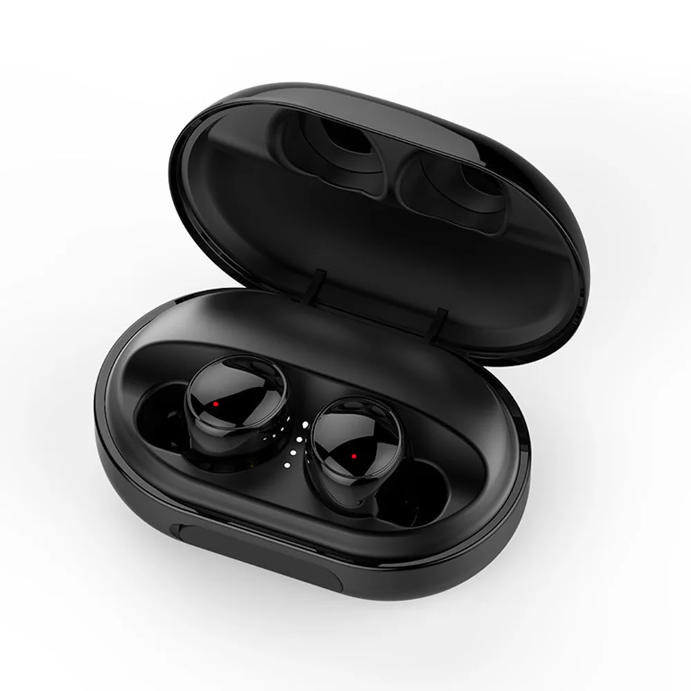 TWS C5 IPX8 водонепроницаемые наушники Bluetooth 5,0, беспроводные наушники для плавания, наушники с сенсорным управлением, шумоподавление, гарнитура - Цвет: Black earphone