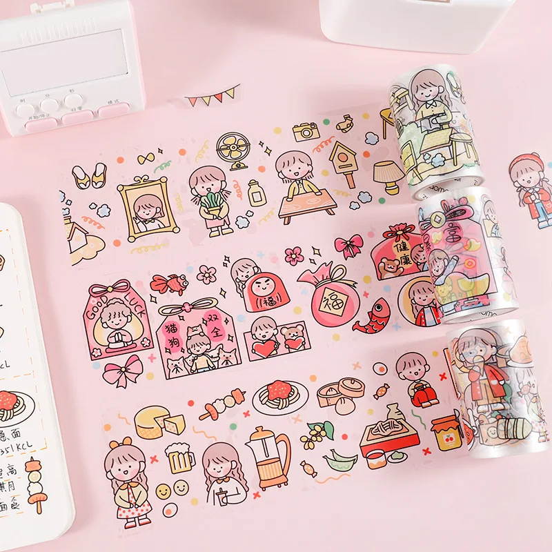 

Kawaii Cute Washi Tape Vintage Maximi Series Handbook DIY Diary Scrapbooking Stickers Decorative Anime Masking Washi Tape Sticky