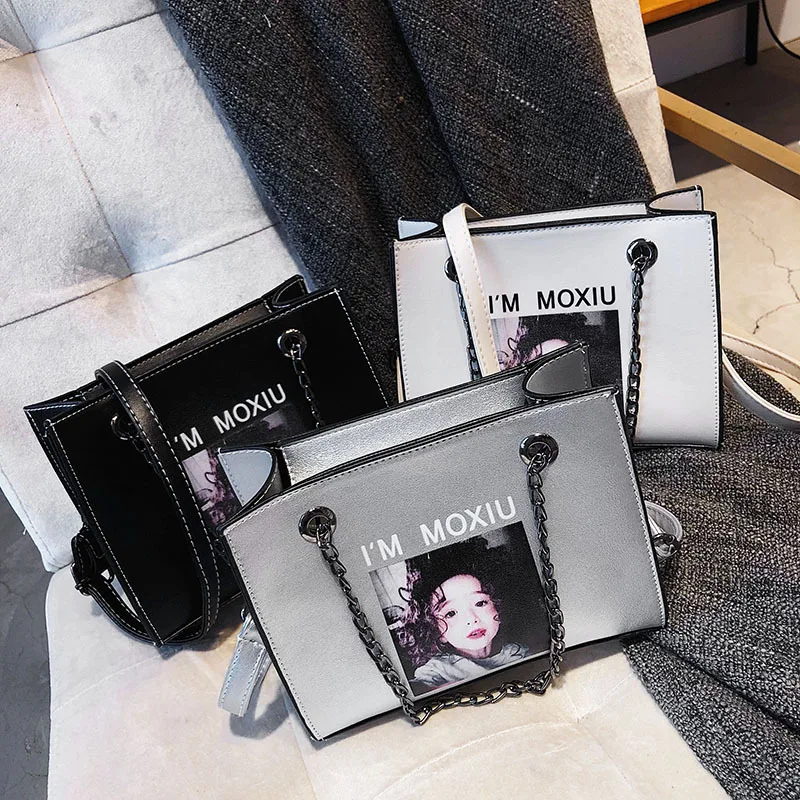 

Sexy beauty bag female 2019 autumn new simple wild Korean fashion single shoulder diagonal portable chain bag bolsas de mujer