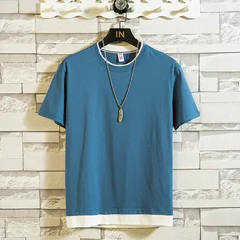 

Short-sleeved men's t-shirt casual breathable half-sleeved top 9233
