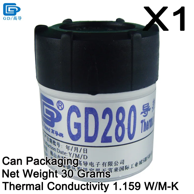 GD460 GD450 GD100 GD220 GD33 GD66 GD280 GD380 Термальность проводящая силиконовая смазка паста силиконовый пластырь компаунд CN202530 - Цвет лезвия: GD280-CN30 1 Piece