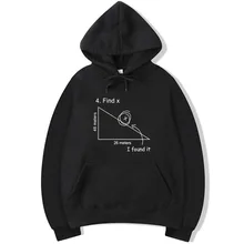 

XIN YI Fashion brand men's hoodie Mathematical equation print Spring Autumn Man Pullover Sweatshirt casual men's Hoodies tops
