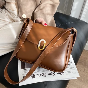 

Sense of Quality All-match Ladies Bags New Fashionable Fashion Korean Style Shoulder Bag Online Influencer Pop Messenger Bag PU