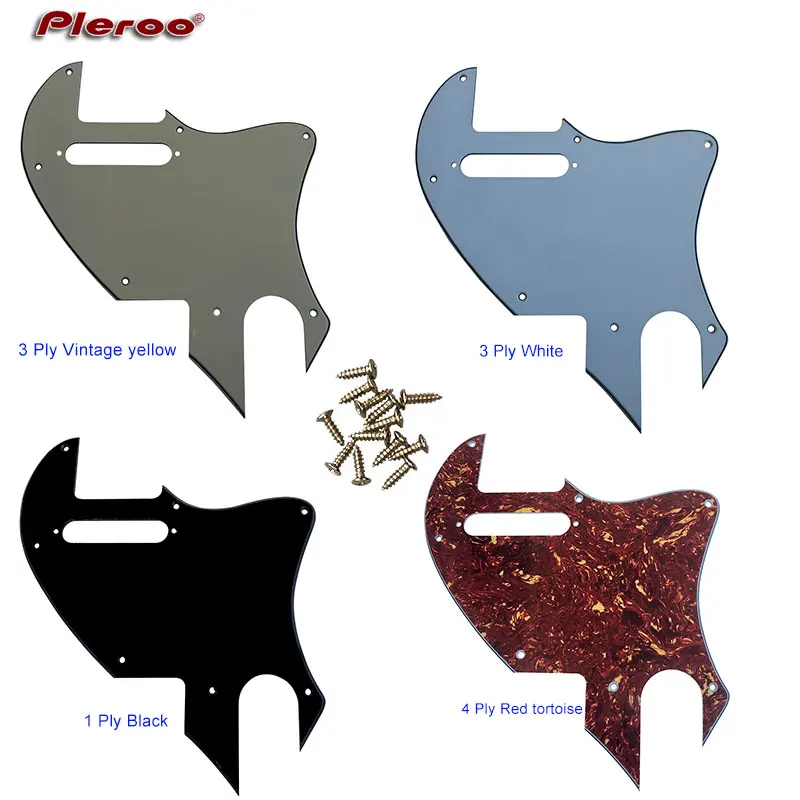 Pleroo гитарные Запчасти для ForUS Telecaster Tele F hole Hybrid Guard с отверстием для звукоснимателя