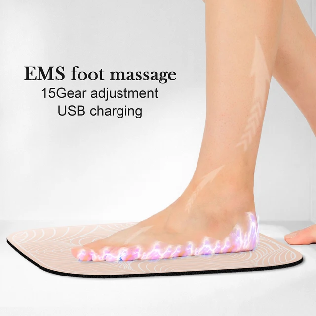 EMS Foot Massage Electric Intelligent Foot Massage Cushion Pulse Acupuncture Improve Blood Circulation Massage Mat Pedicure