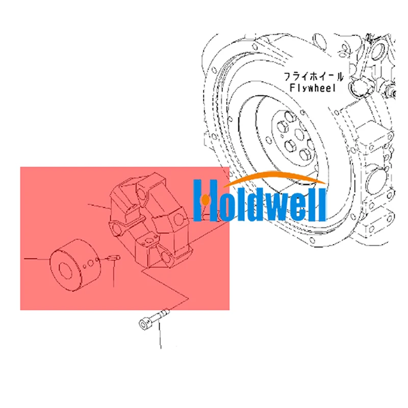 Holdwell 20T-01-31110 соединение в сборе для экскаватора Komatsu экскаватор PC20-3 PC25-1 PC30-1 PC30-3