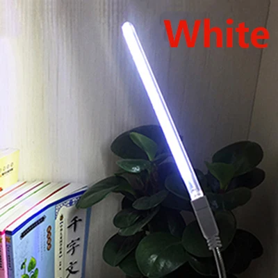Портативный 24 Led лампа для чтения USB Led светильник книги для банка питания ноутбука мини-лампа с USB Luminaria - Испускаемый цвет: Белый