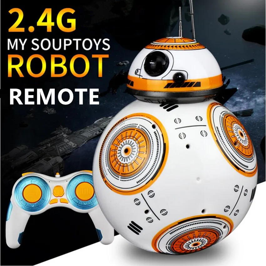 1pc Upgrade Rc Bb8 Robot With Sound And Dancing Action Figure Gift Toys 2.4g Remote Control Bb-8 Robot Intelligent Bb 8 Ball Toy