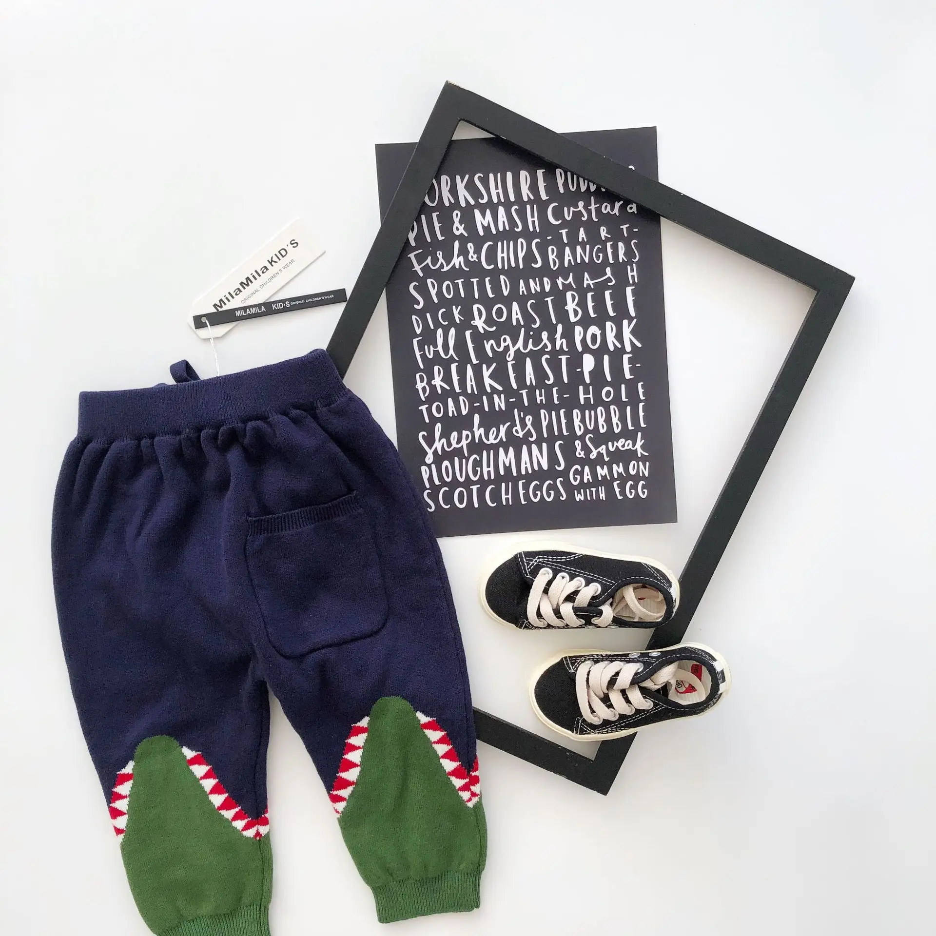 Tonytaoaby/Хлопковые трикотажные брюки; акулы; крокодиловые брюки для мальчиков и девочек; сезон осень-зима