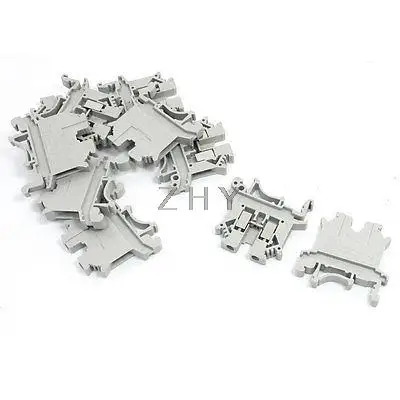 

660V 24A 2.5mm2 Wire Range Side Entry Type Screw Terminal Blocks 10Pcs