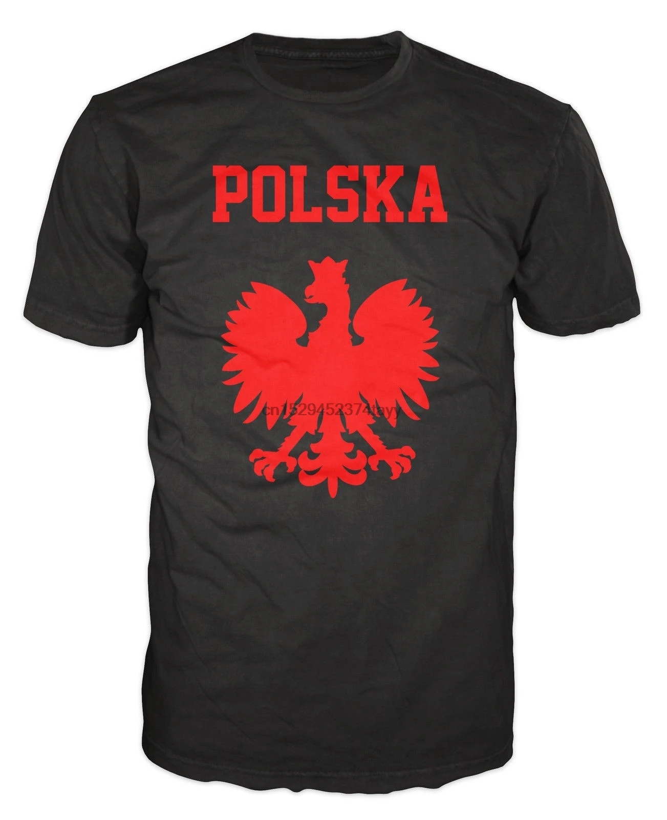 Мужская футболка Polska с изображением белого орла польская | одежда