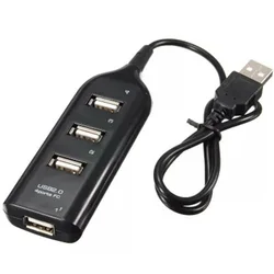 Répartiteur d'extension Hub 4 ports USB blanc, pour ordinateur de bureau, portable, chargeur TV, verre 3D 