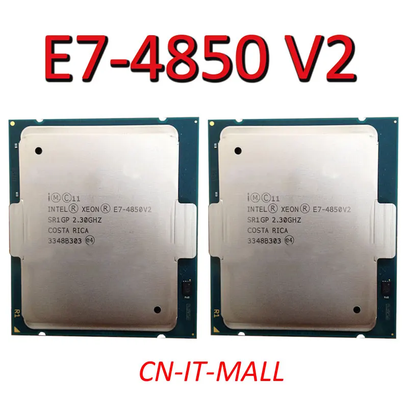 Вытянутый Xeon E7 4850 V2 серверный процессор 2 3G 24M 12Core 24 Thread LGA2011|Компьютерные кабели и