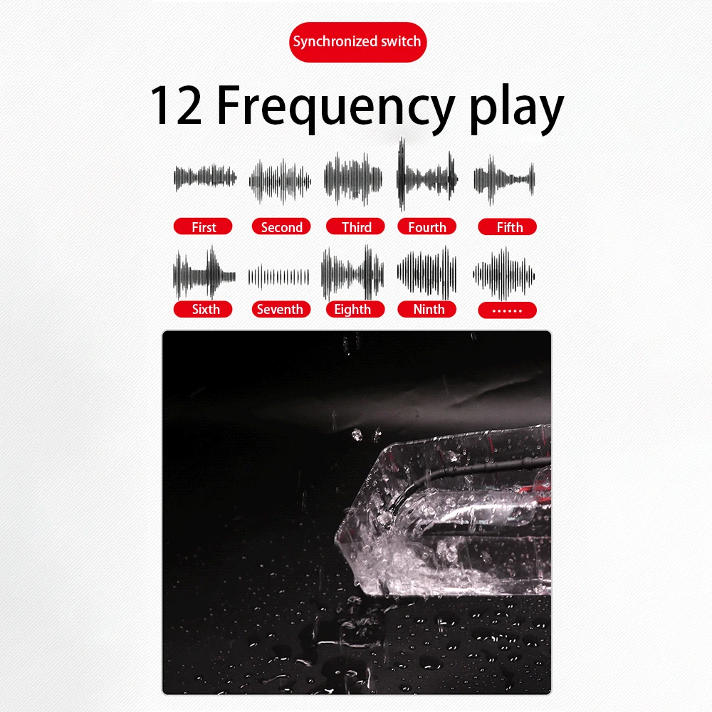 12 Frequency Urethral Vibrator Catheter Penis Plug Sex Toy for Men