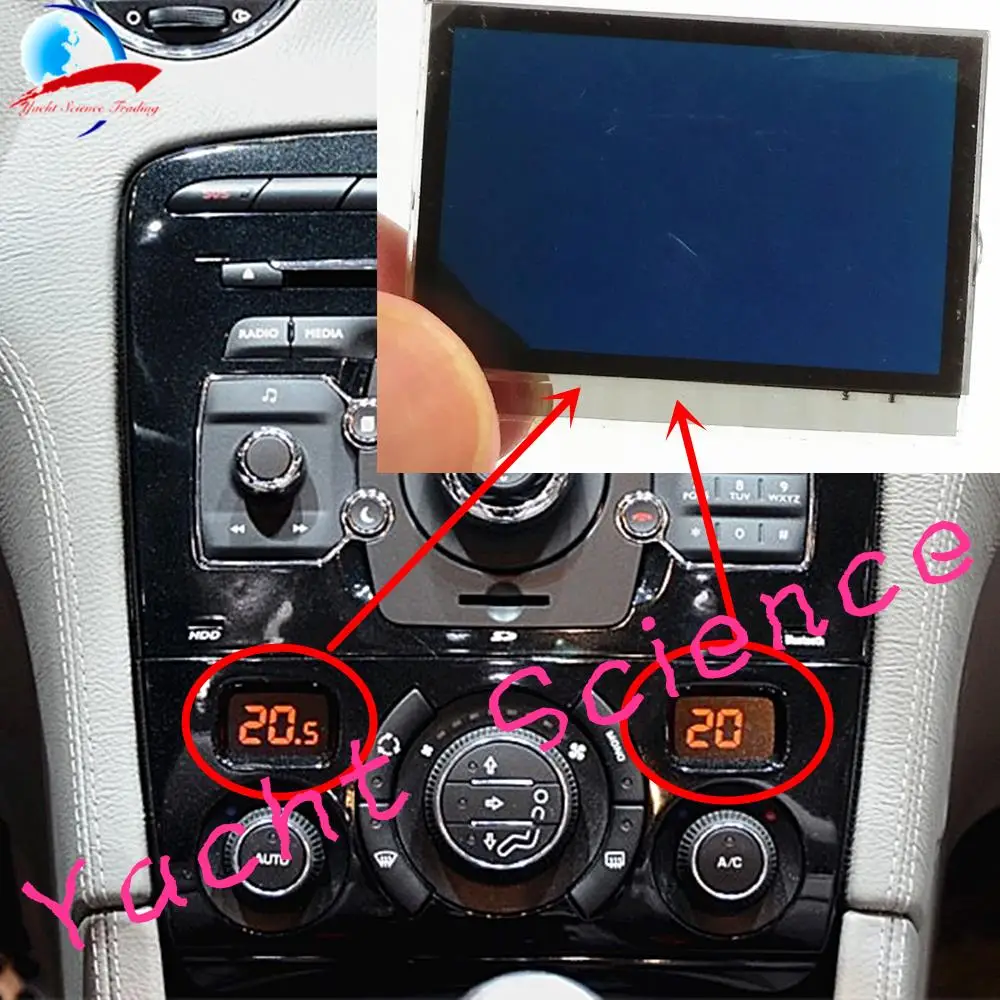 Pantalla de módulo de Panel Lcd ACC para coche, monitores de reparación de píxeles, pantalla de información de aire acondicionado para Peugeot 408, 308, 308CC, 1 unidad 1