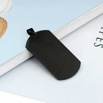 

Military Army ID Stainless Steel Name Blank Dog Tags Pendant Rectangle Jewelry