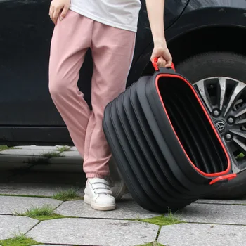 

37L 18L Car Trash Can Organizer Garbage Holder Automobiles Storage Bag Accessories Auto Trash Bin Paper Dustbin Can
