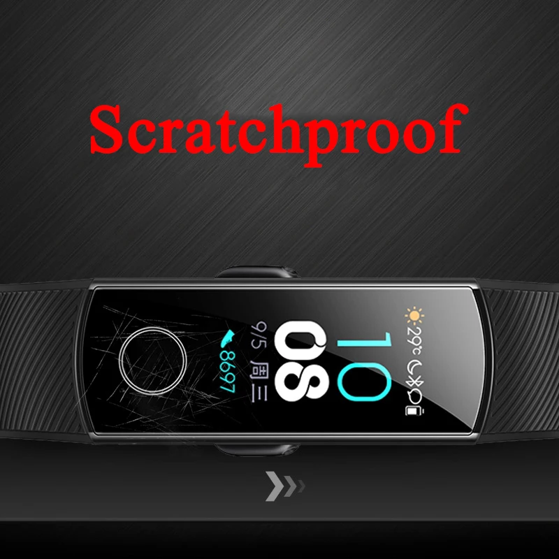 3 шт./партия, Полноэкранный протектор для huawei Honor Band 4 5, защитная пленка на Honor Band4, мягкая пленка, не закаленное стекло