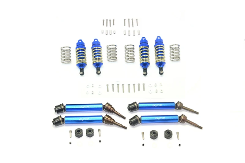 

Aluminum Front/Rear Axle CVD Drive Shaft +Front/Rear Shock absorber for TRAXXAS RUSTLER 4X4 VXL 67076-4