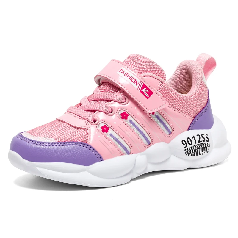 Spring Girl Luxury Brand Shoes Mesh Breathable Girls Walking Sneakers Anti Slip Kids Sport Shoes Cheap Running Shoes Girls