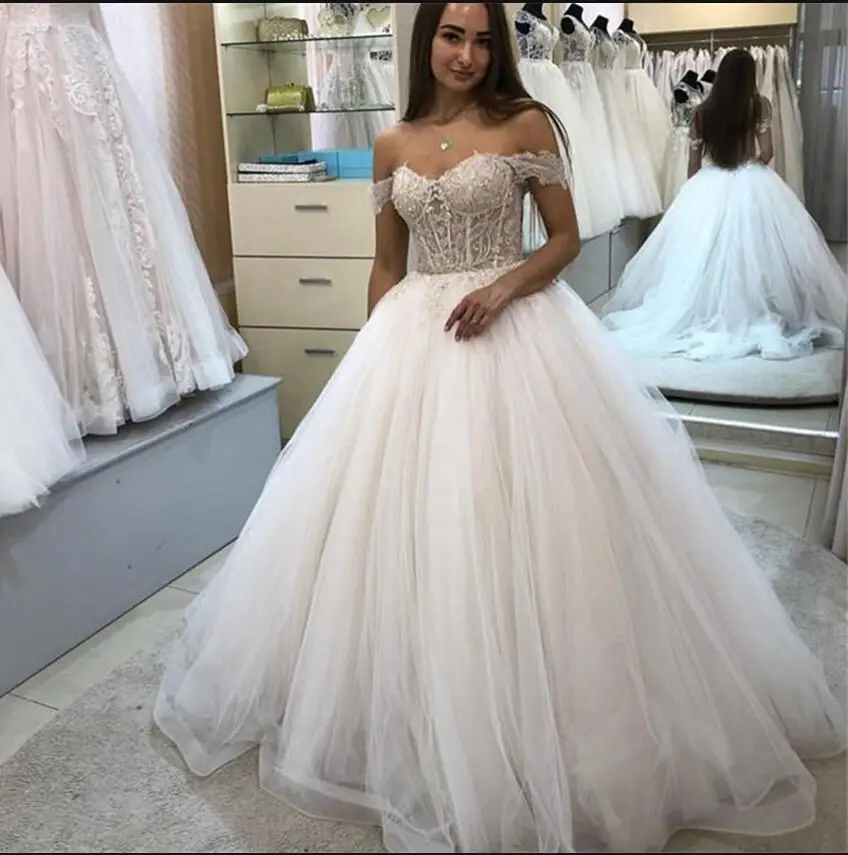 New Arrival Wedding Dress Off Shoulder Sweetheart Neckline Princess Ball Gown Bridal Dress Vestido De Novia Wedding Dresses Aliexpress