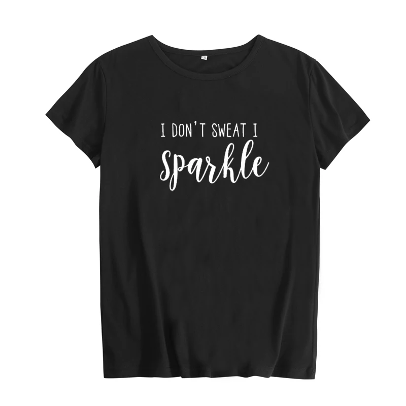 Женская футболка с надписью I't Swear I Sparkle хлопковая Футболка принтом Tumblr лето 2018 |