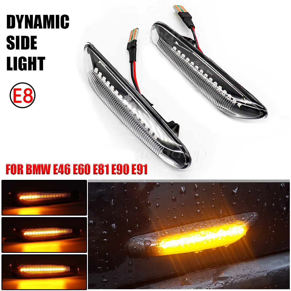 2pcs Set For Bmw E90 E91 E92 E93 E60 E61 E81 E82 E83 E84 E88 E46 Dynamic Led Side Mirror Light Turn Lamp Blinker Indicator Signal Lamp Aliexpress