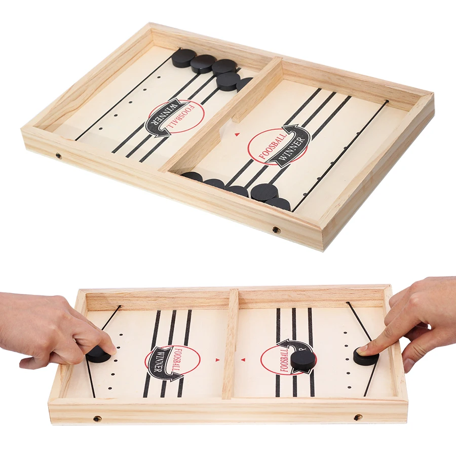 

New Fast Sling Puck Game Paced Sling Puck Winner Fun Toys Board Game Party Game Toys For Adult Child Family Hockey Toy