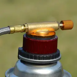Gas Converter Round Self-closing Function Adapter Tool Outdoor Tool Long Cylinder Air Tank Conversion Outdoor Tool