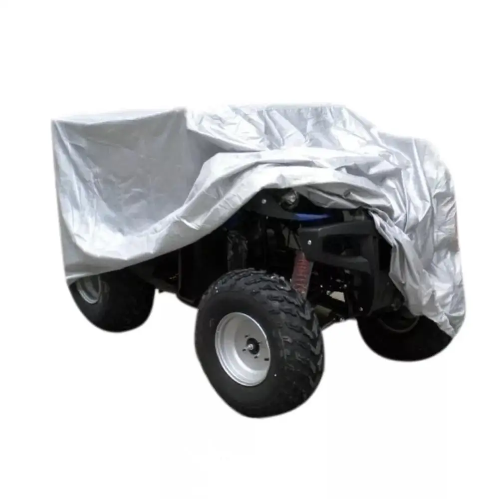 silver ATV автомобильный чехол сверхмощный Водонепроницаемый УФ-защита Автомобильный Чехол полное покрытие для квадроциклов UTVs Quad велосипеды - Название цвета: silver