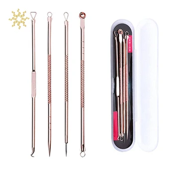 

4Pcs Blackhead Remover Cleaning Tool Blemish Blackhead Comedone Acne Extractor Remover Tool Needles K510