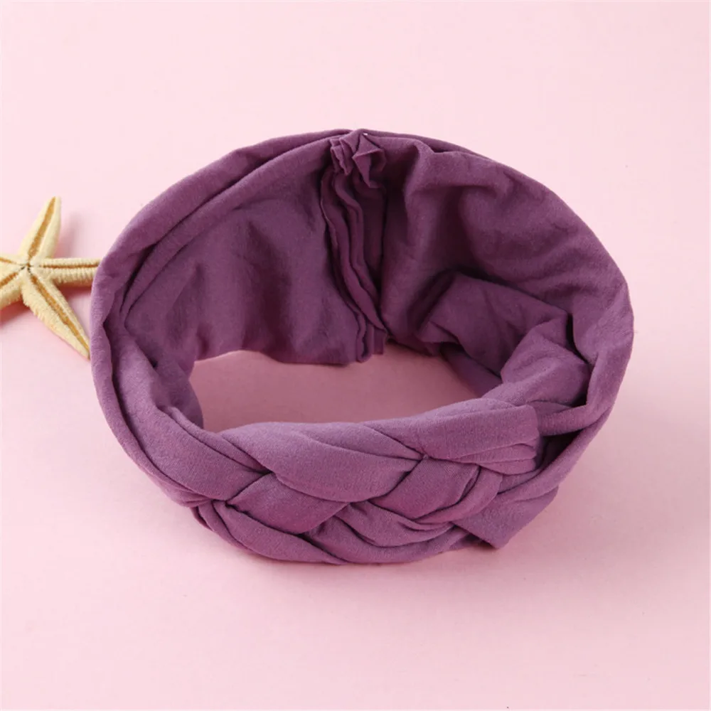 new born baby accessories	 New Braided Baby Headband Twisted Top Cross Chineses Knot Headwrap Elastic Hairbands For Child Turban Baby Girl Hair Accessories baby essential  Baby Accessories