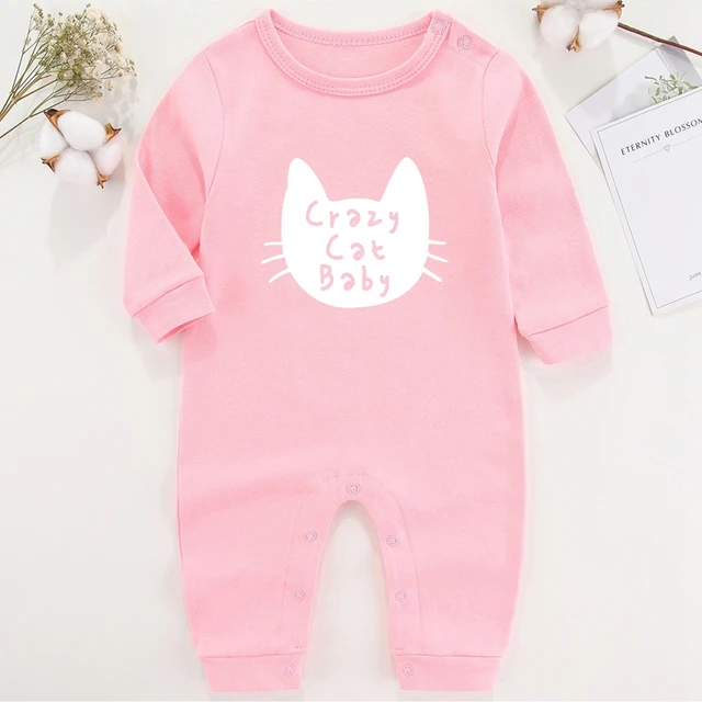 Crazy Cat Baby Girl Romper Cotton Newborn Costume Baby Boy Clothes Winter  Ropa De Bebe Niña Clothing For New Born - Rompers - AliExpress