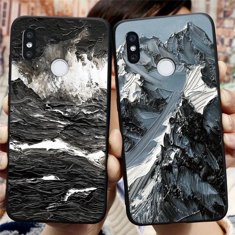 ТПУ 3D с тиснением и изображением Coque для спортивной камеры Xiao mi Red Note 7 6 8 Pro 4X 4A 5 Plus 6A