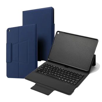 

5.1 Bluetooth wireless keyboard case for iPad 10.2" 2019, Premium Slim leather case +7 colors backlight+ All in one design