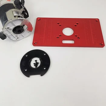 

Router Table Insert Plate Ring Multifunctional Aluminum Screw Flip Board Ring Screw Flip Board for Woodwork Benches Handmade