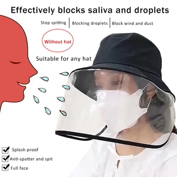 

NEW safety dust mask cover with hat anti flue spittle anti dust cover full face eyes protection mask face shield protective mask