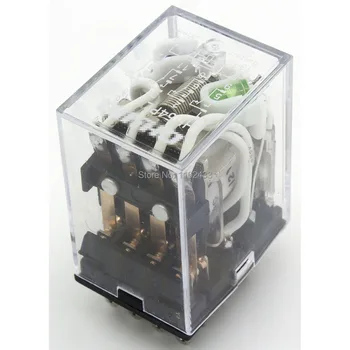 

10pcs/lot HH54PL DC 12V electromagnetic relay with LED indicator HH54P MY4 series 12VDC HH54P-L MY4NJ