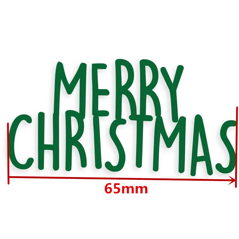 Merry Christmas металлические режущие штампы Счастливого Рождества фраза высечки для изготовления карт DIY скрапбукинга Новинка тисненые поделки