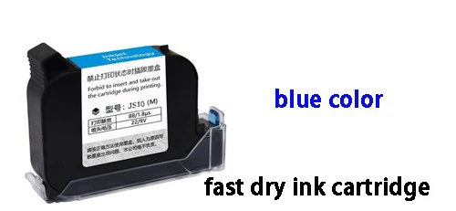 blue ink cartridge Портативный ручной струйный принтер Nataly MX3 300-600 dpi для труб - Цвет: blue ink cartridge