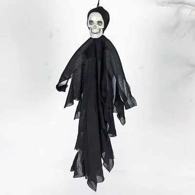 NICROLANDEE ткань Хэллоуин Мини Череп подвесной кулон призрак шокирующий бар реквизит Haloween украшения вечерние украшения 200 - Цвет: B