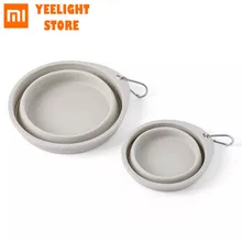 Оригинальная силиконовая миска для кошек и собак Mijia Jordan&Judy, портативная складная дорожная миска для домашних животных для собак, кошек, поилка для питья