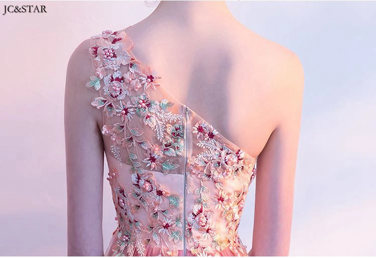 Vestido boda mujer invitada Новое Марлевое Платье трапециевидной формы на одно плечо с вышивкой арбуз красное платье подружки невесты большие размеры для гостей на свадьбу