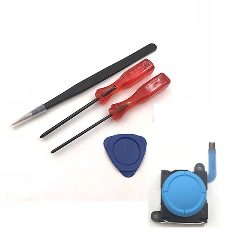 1PC Blue Kit Аналоговый 3D джойстик для nintendo Switch Joy Con& Lite контроллер джойстики левый и правый/отвертка открытый набор инструментов - Цвет: 1PC Blue Kit