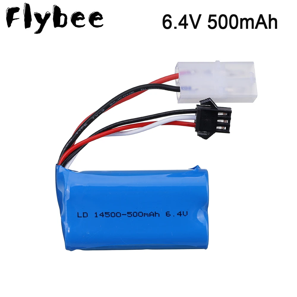 6 4 v 500 мА/ч 15C 14500 для Wltoys 18401/02 RC вездеход Батарея батареи радиоуправляемых игрушек