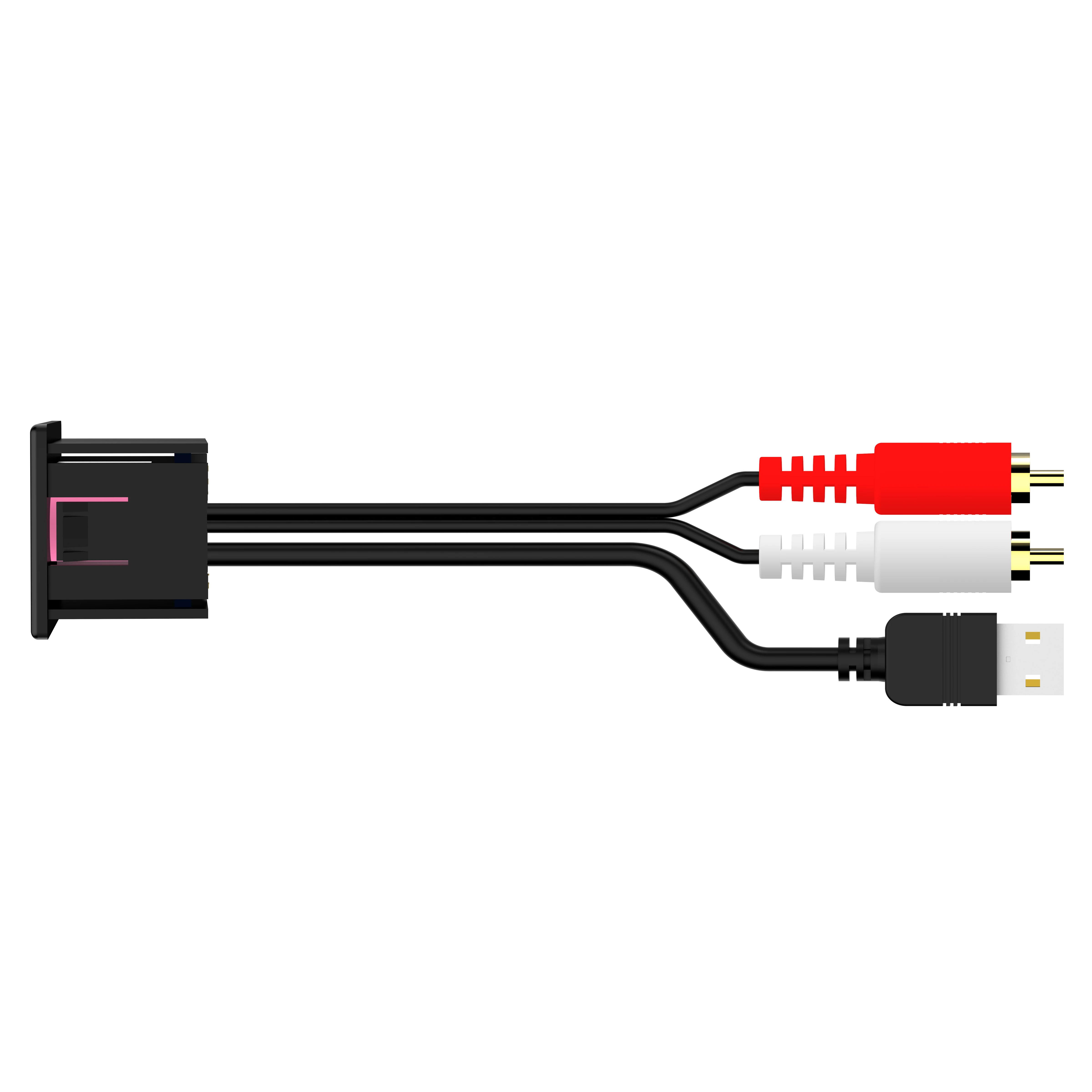 Кабель RCA адаптер CHELINK для машины кабель с разъемом 3 5 мм USB AUX удлинитель крепление