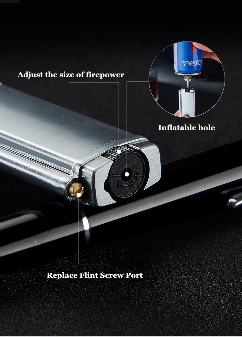Новая газовая зажигалка Кремневого цвета, турбо-фонарь, ветрозащитная ...