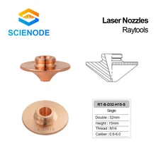 

Scienode Raytools Type B Cutting Laser Nozzle Dia.32 H15 Caliber 2.0-6.0mm Single Layer Chrome Plated Double Layers Accesories