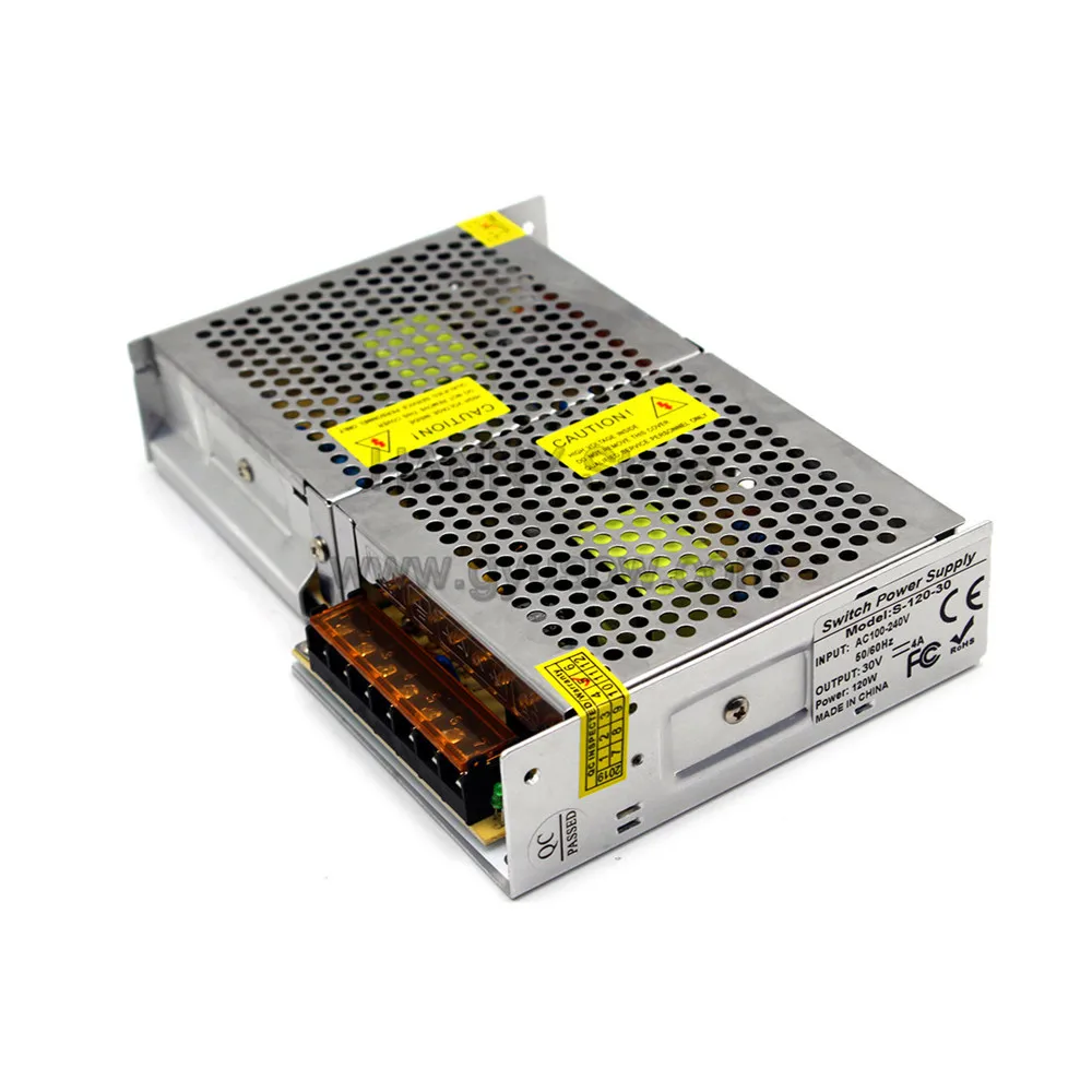 120 Вт 4A 30 в DC питание трансформаторы AC100-240V AC DC30V SMPS для электрооборудования оборудование видеонаблюдение системы